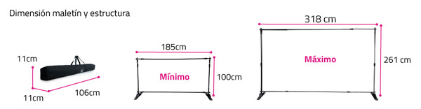 banner extensible solo estructura